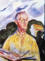 Autoportrait à Ekely 1926 Edvard Munch